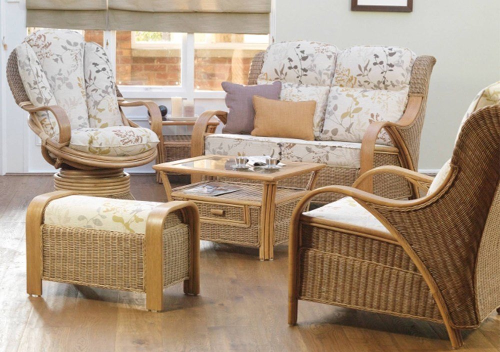 cane furniture living room