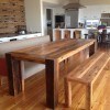 Solid Wood Table With Bench