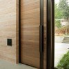 The appearance of modern wooden doors are already a picture of the interior of the room.