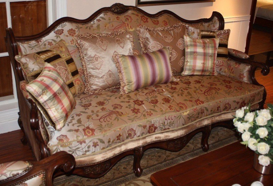 Vintage Wooden Sofa Set