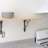 Pine wood floating shelves are affordable and practical decision.