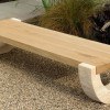 Modern Wood Bench Outdoor