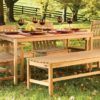 Modern Teak Outdoor Dining Table