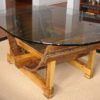Oval Shape Glass Dining Table