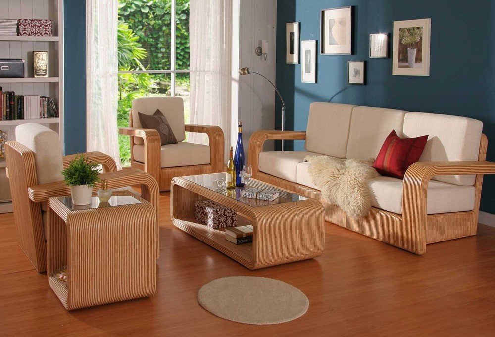 Solid Wood Living Room Furniture - TheBestWoodFurniture.com