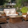 Wicker and Wood Outdoor Furniture