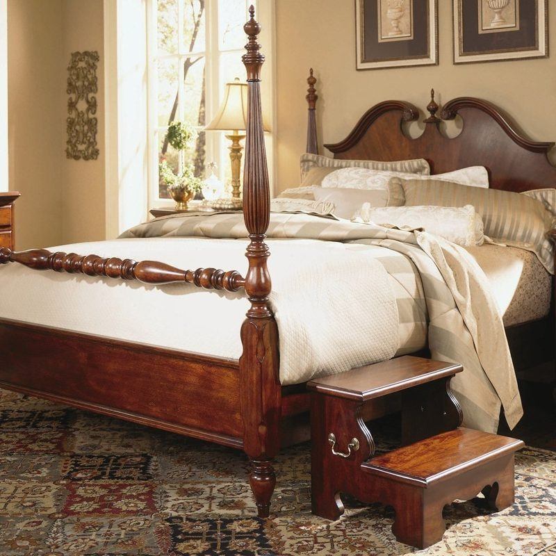 Luxury Cherry King Size Bed Set 