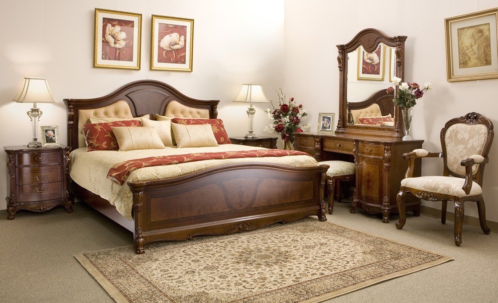 solid walnut bedroom furniture set