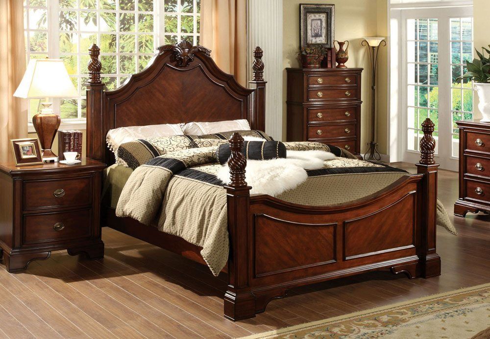 Cherry King Size Beds - TheBestWoodFurniture.com