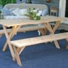 Outdoor Cedar Dining Table Set