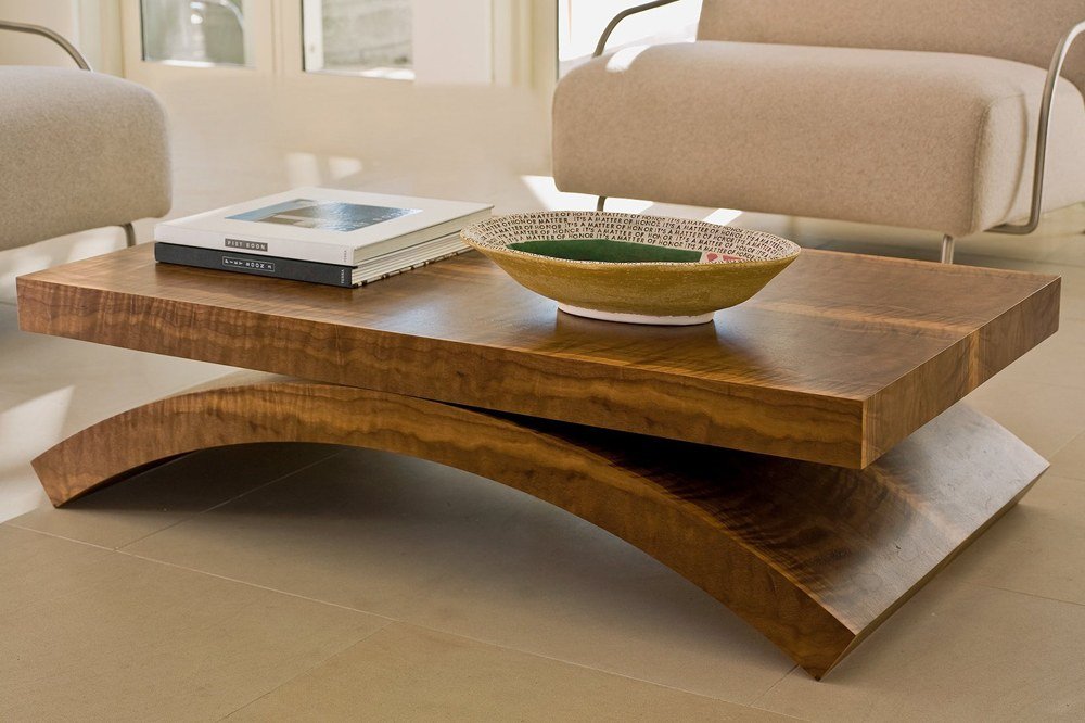 Solid Wood Large Coffee Table