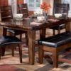 Rectangular Dining Table Set With Bench