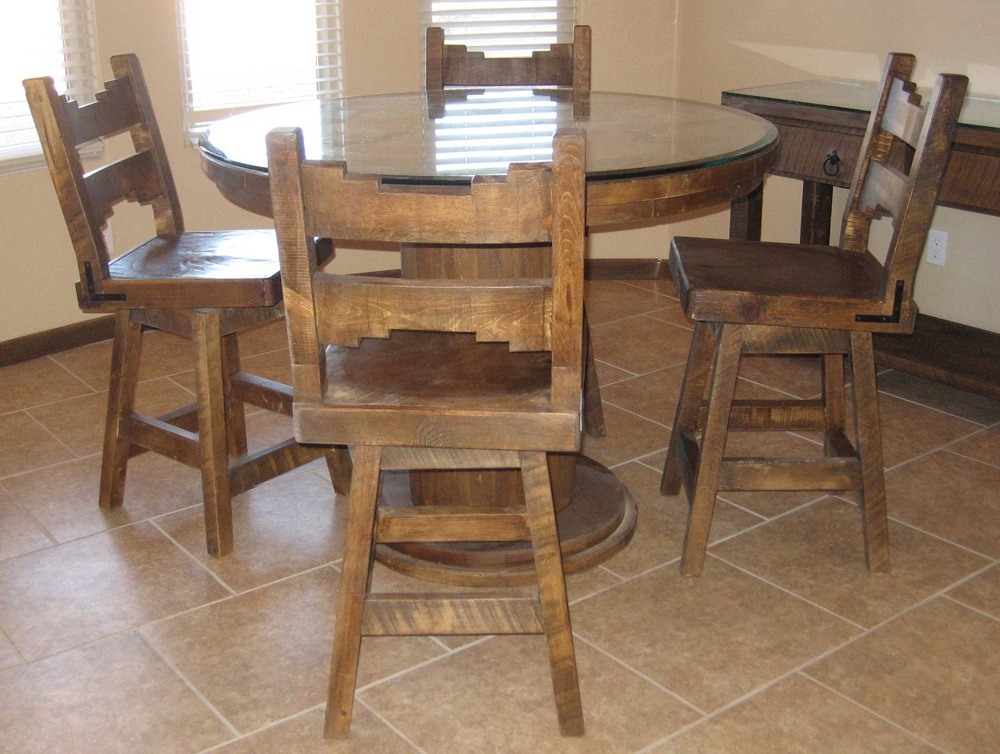 Rustic Wood Dining Chairs