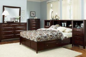 In modern design world it is not necessary to match dark and light teak bedroom furniture.