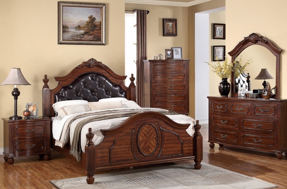 Solid Wood Contemporary Bedroom Furniture