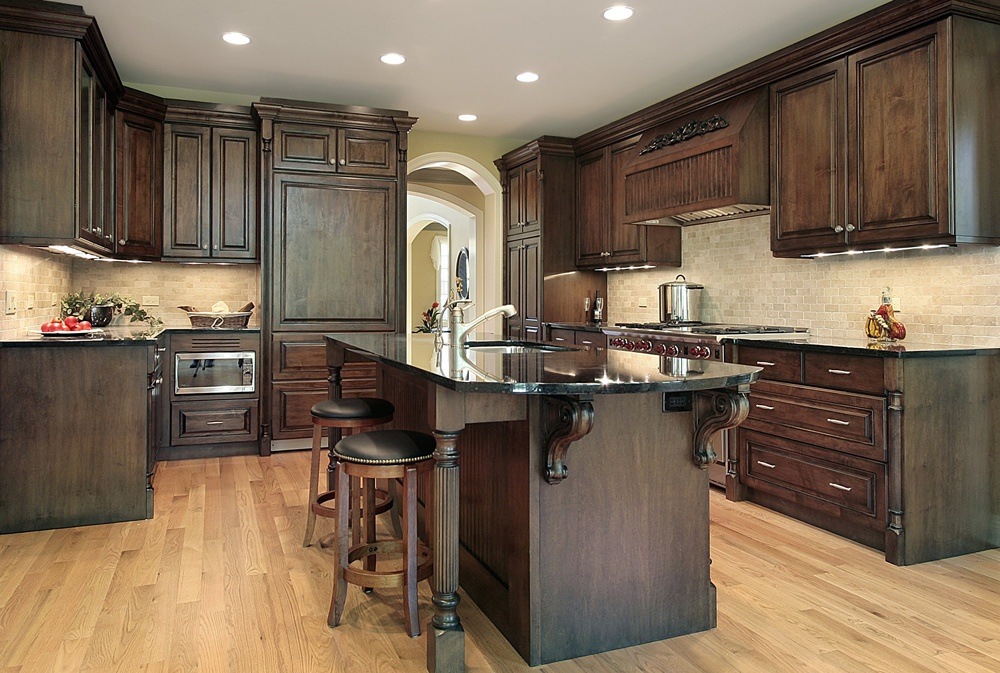 Modern Solid Wood Kitchen Cabinets