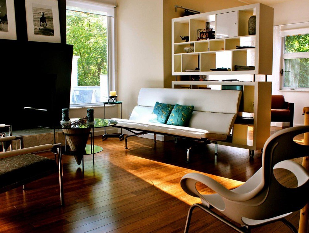 Mid Century Modern Apartment Living Room