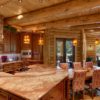 Modern Log Cabin Home Kitchen Interior