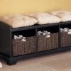 Hall Storage Bench With Baskets