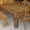 Farmhouse Dining Table With Benches And Chairs