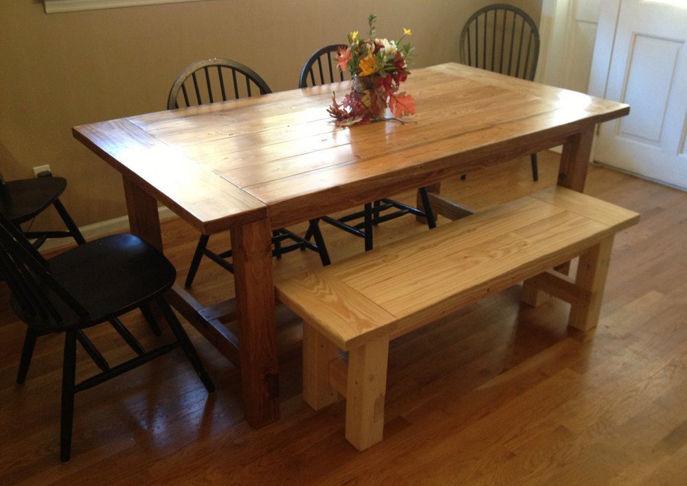 Rustic Table and Bench