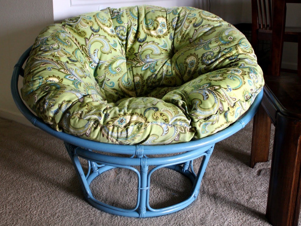 Turquoise Papasan Chair