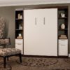 White Murphy Bed Cabinet