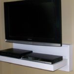 White TV Floating Shelf - TheBestWoodFurniture.com
