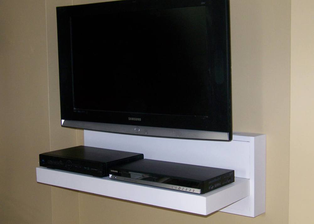 White TV Floating Shelf