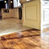 Hardwood to tile transition ideas difference is in the method of apply on the floor.