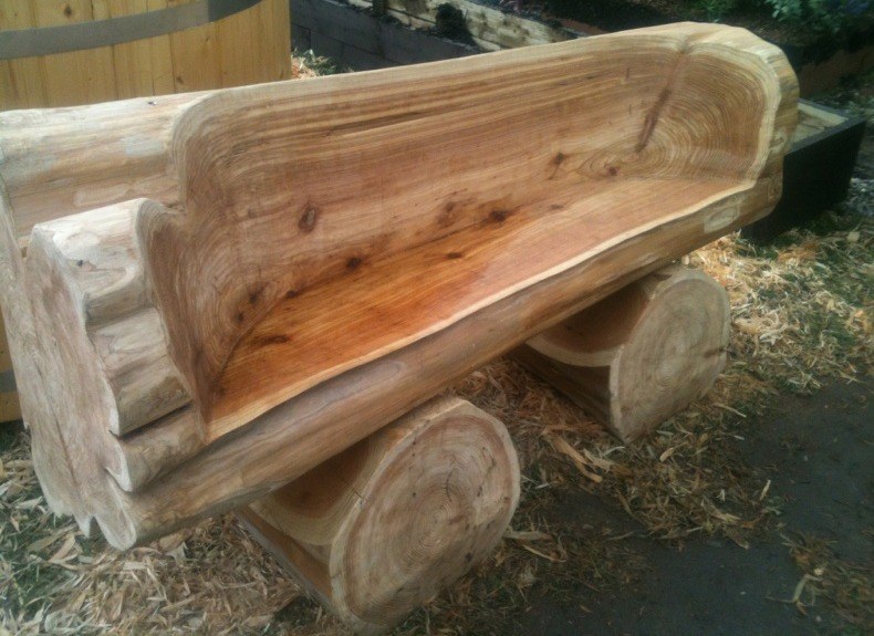 Modern Cedar Bench