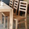 Real Wood Dining Table and Chairs