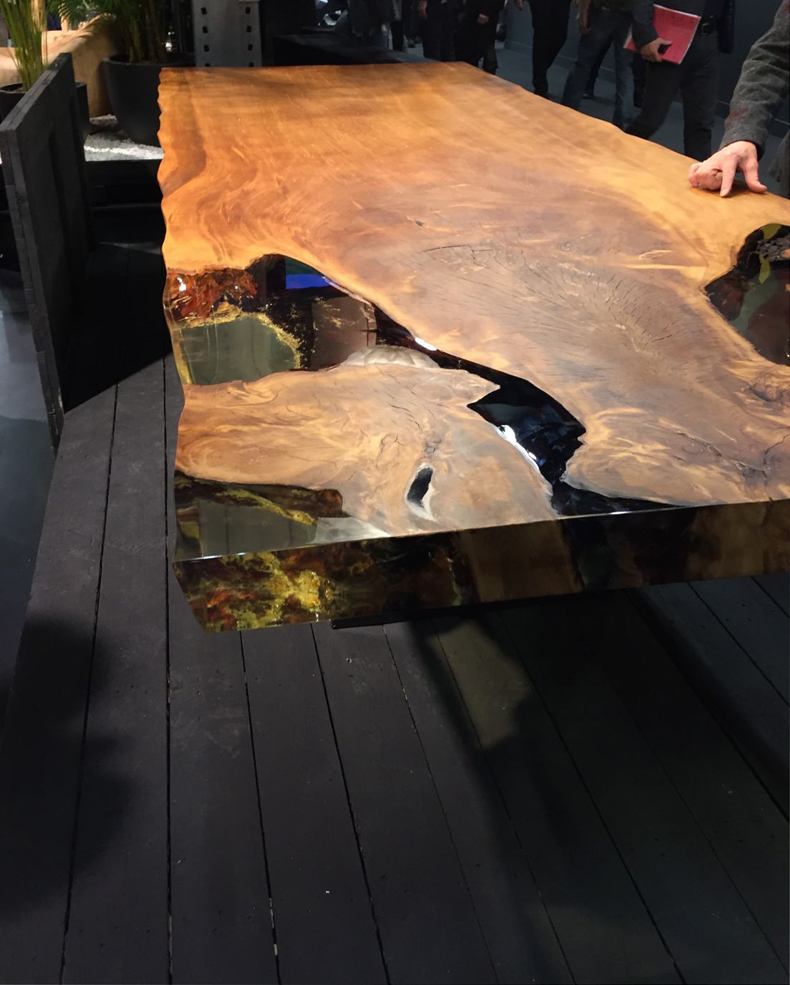 New Zealand Kauri Wood Table With Stunning Top