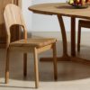 White Solid Wood Dining Chairs