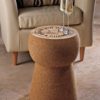 Even if you live in a small apartment, it is so hard not to place champagne cork table in the bedroom.