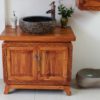 Rustic Wood Bathroom Cabinet