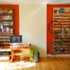 Bookshelf Bike Rack