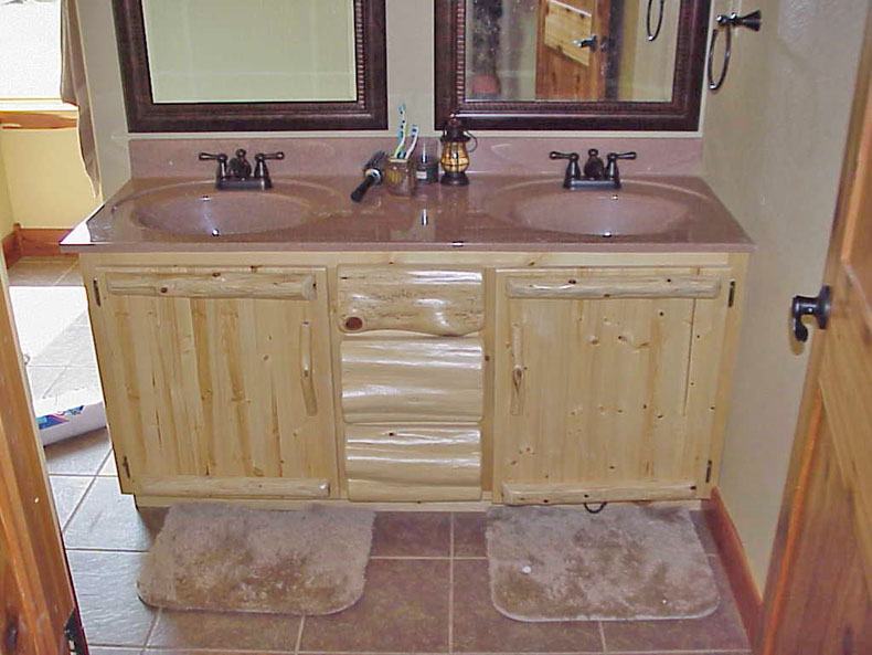 Cedar Wood Bathroom Vanity