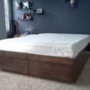Solid Wood King Platform Bed With Storage