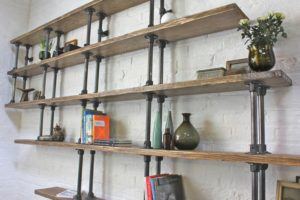 Oak Industrial Shelves