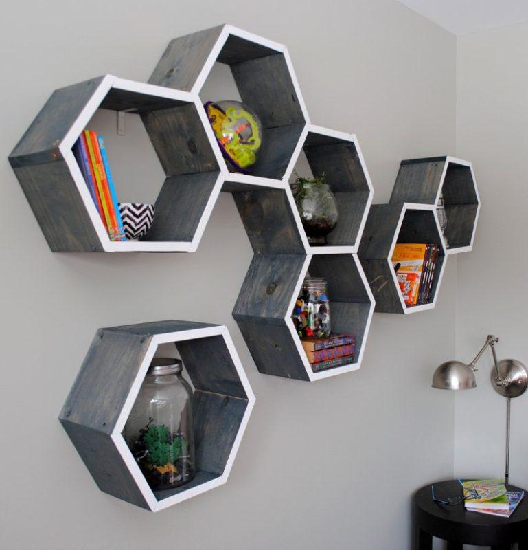 Shape Shelves With Geometric Designs