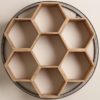 Honeycomb wall shelves look chic and beautiful and they are very easy to be made either.