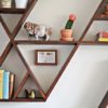 Stylish And Original Diy Triangle Shelf