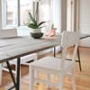 For realizing this narrow rustic dining table ideas you will need to take a table base.