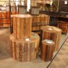 Distressed Wood Counter Stools