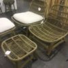 Rattan Chair With Ottoman