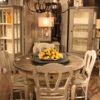 Distressed Round Table and Chairs