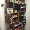 Wooden Crate Shoe Storage