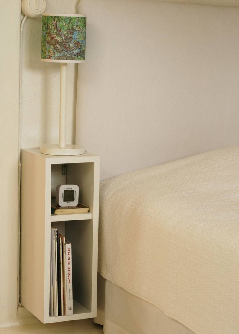 When you have limited space you must choose custom small bedside table ideas.