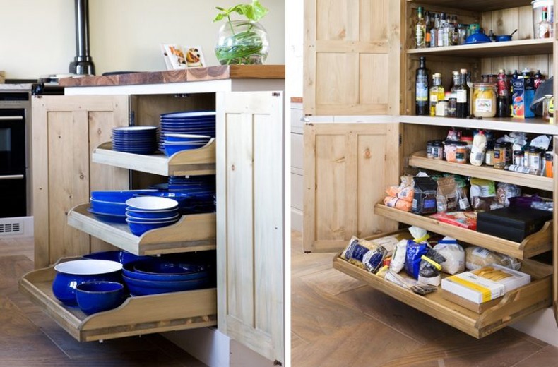 Kitchen Cupboard Slide Out Shelves